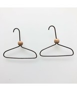 Vintage Miniature Metal Wire Coat Clothes Hangers 2.75&quot; Wide - £11.65 GBP