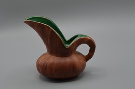 Pine Scented Pottery 5&quot; Jug Little America Wood Grain Ceramics Small Pit... - £15.45 GBP
