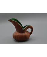 Pine Scented Pottery 5&quot; Jug Little America Wood Grain Ceramics Small Pit... - £15.21 GBP