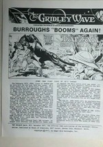 THE GRIDLEY WAVE #33 1971 4-page early ERB Tarzan Edgar Rice Burroughs fanzine  - £11.15 GBP