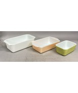 Set Of 3 - Vintage Fire King And Pyrex Baking Loaf Pans - $646.35 MXN