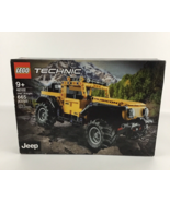 Lego Technic Jeep Wrangler 42122 Building Toy Vehicle Rubicon Yellow Roc... - £140.18 GBP