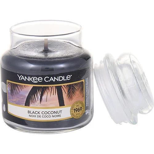 Yankee Candle Black Coconut 3.6 oz Scent Glass Jar fruit scent scented tropical - £13.69 GBP