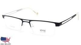 NEW Etnia Barcelona QUEBEC-BK/WH BLACK/WHITE EYEGLASSES 50-18-140 B27mm ... - £78.32 GBP