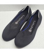 Rothys The Flat Knit Black Round Toe Ballet Flats Size 7.5 Slip On Shoes... - $630.61 MXN