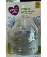 NEW 2x Parent&#39;s Choice Simplyst Baby Bottle Nipple Nipples 3+ Months Med... - £8.19 GBP