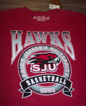 Saint Joseph&#39;s University Hawks Basketball 1851 T-SHIRT Mens Xl New w/ Tag - £15.58 GBP