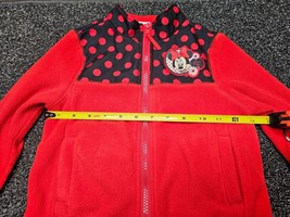 Minnie Mouse Walt Disney World ~ Girls Fleece Zip Jacket Red/Polka Dot - Size 3T - £19.32 GBP