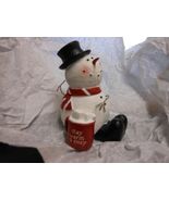 Crossroads &quot;Snowman Holding Cocoa Mug - Stay Warm &amp; Cozy&quot; Figurine 3.5X2... - $311.65 MXN