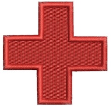 Red Cross Embroidery Medical Pattern Machine Embroidery Design - $2.99
