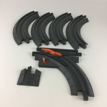 GeoTrax Replacement Train Track Pieces Black Roadway Street 6pc Lot 2003... - $17.37