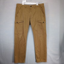 Timberland Men&#39;s 40 Straight Leg Cargo Pants, Tan Khaki Cotton Twill Wor... - $565.20 MXN