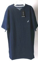 1 Count Nautica Boys Large 14/16 478 Navy Blue Short Sleeved Shirt - £16.50 GBP