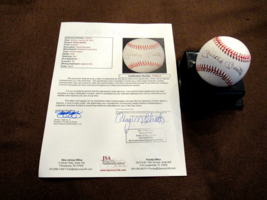 Mickey Mantle Ny Yankees Hof Signed Auto Vintage Ol Baseball Jsa Letter Beauty - £888.03 GBP