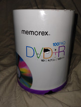 Memorex DVD-R 100 Pack 4.7GB 16x Printable Blank Recordable Disc - $23.36