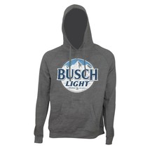 Busch Light Round Logo Beer Pouch Hoodie Grey - £46.64 GBP+