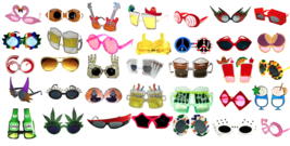 12 Pc Assortment Of Novelty Party Glasses mix wholesale photo booth funny sungla - £22.53 GBP