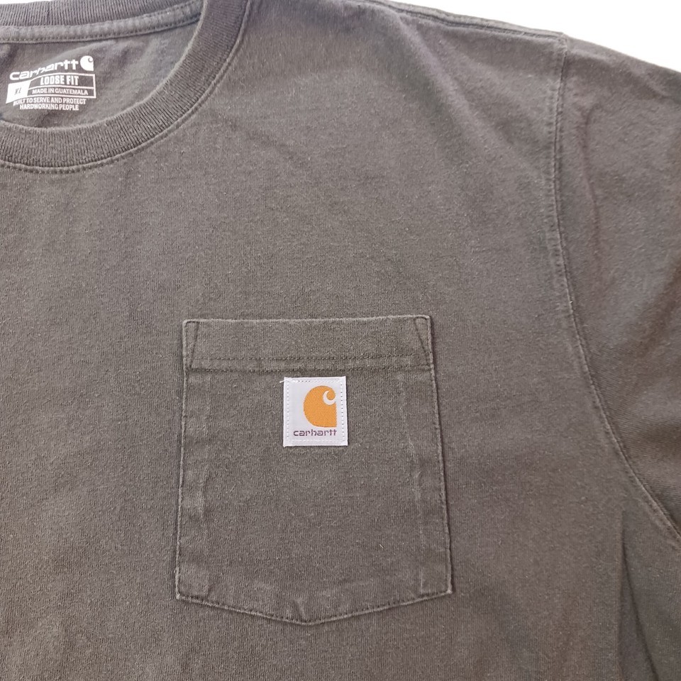 Carhartt K87 306 Loose Fit Men's Green Cotton Short Sleeve Pocket T-Shirt Sz XL Item image 4
