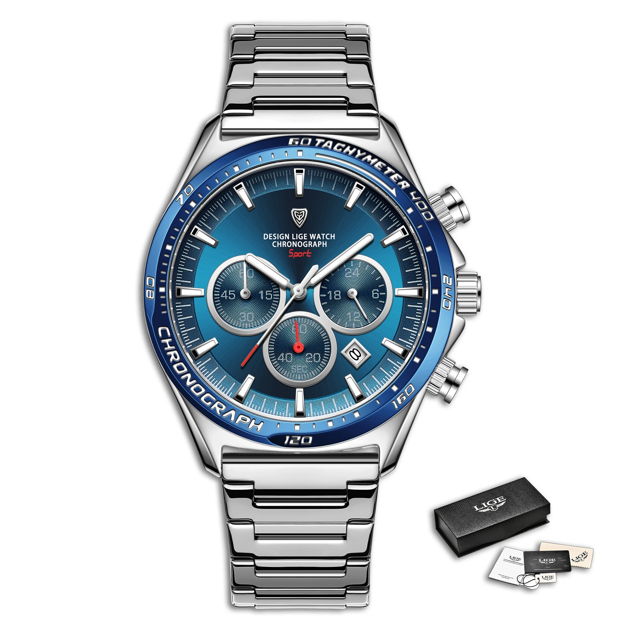 Mens Watches Fashion Top Brand Luxury Business Quartz Watch Auto Date Wa... - £46.54 GBP