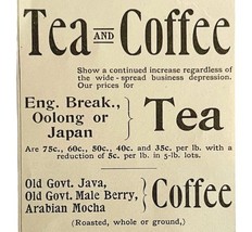 Cobb Bates Yerxa Tea And Coffee 1894 Advertisement Victorian Beverage 1 ... - $19.99
