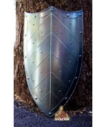 Medieval Shield Knight Armor Heater shield Made from Metal Reenactment s... - £163.05 GBP