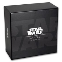 2017 $5 Niue 2oz Silver Proof Star Wars Han Solo in OGP w/COA - £168.02 GBP