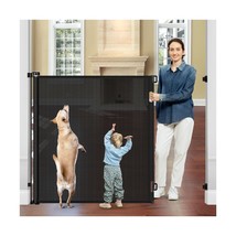 48&quot; Extra Tall Retractable Baby Gates 55&quot; Wide Retractable Dog Gate Tall... - £158.89 GBP