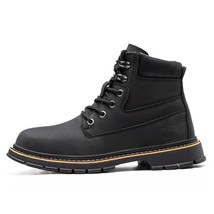 Maven Unisex Black Comfort Waterproof Steel Toe Safety Boots US Size M-7.5/ W-9 - £44.70 GBP