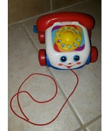 Fisher Price Chatter Telephone Pull Toy Baby Toddler Rotary Dial Phone b... - $15.00