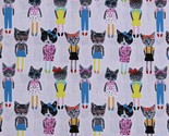 Cotton Cats Animals Cartoon Kids Dress Up Fabric Print by the Yard D586.50 - £10.38 GBP