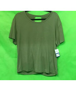 Joylab Women’s Short Sleeve Top With Twist Back Olive Green XL - $13.99