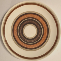 CAVALIER Santa Fe Brown Circles Vintage Royal China White Beige Dinner P... - $7.96