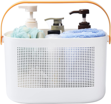 ALINK Plastic Shower Caddy Basket with Handle, Portable Bathroom Storage Organiz - £16.98 GBP