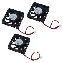 3-Pack 60Mm X 60Mm X 15Mm 6015 12V Brushless Dc Cooling Fan 2Pin For Diy... - £14.32 GBP