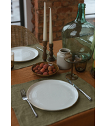 Olive Green linen placemat - £14.00 GBP