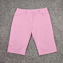 Nike Golf Shorts Women 16 Pink Stretch Lightweight NikeFitDry Bermuda Ni... - £17.51 GBP