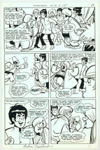 1968 Swing with Scooter #15 DC Comic Teen Comedy Series Original Art Page SIGNED - £197.83 GBP