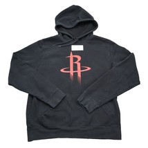 Houston Rocket Sweater Men M Black NBA Fleece Comfy Front Pocket Hooded Pullover - £22.30 GBP