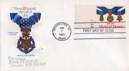 US 2045 FDC Medal of Honor House of Farnham pencil address ZAYIX 0124M0309 - £2.34 GBP