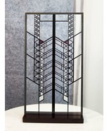 Frank Lloyd Wright Hollyhock Flower House Stained Glass Wall Or Desktop ... - $169.09 CAD