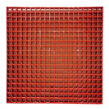 2.6ft*2.6ft Red Fiberglass FRP Grating 1.5&quot; Thickness 1pc Ground Grille Grid - £63.92 GBP