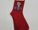 Womens GRETA Thunberg Red Socks by Maggie Stern Stitches (New) OSFM - £9.10 GBP