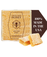 Raw Honeycomb 4&quot;x4&quot; by Pure Southern Honey, New 2024 CropRaw Comb Gallbe... - $35.65 CAD
