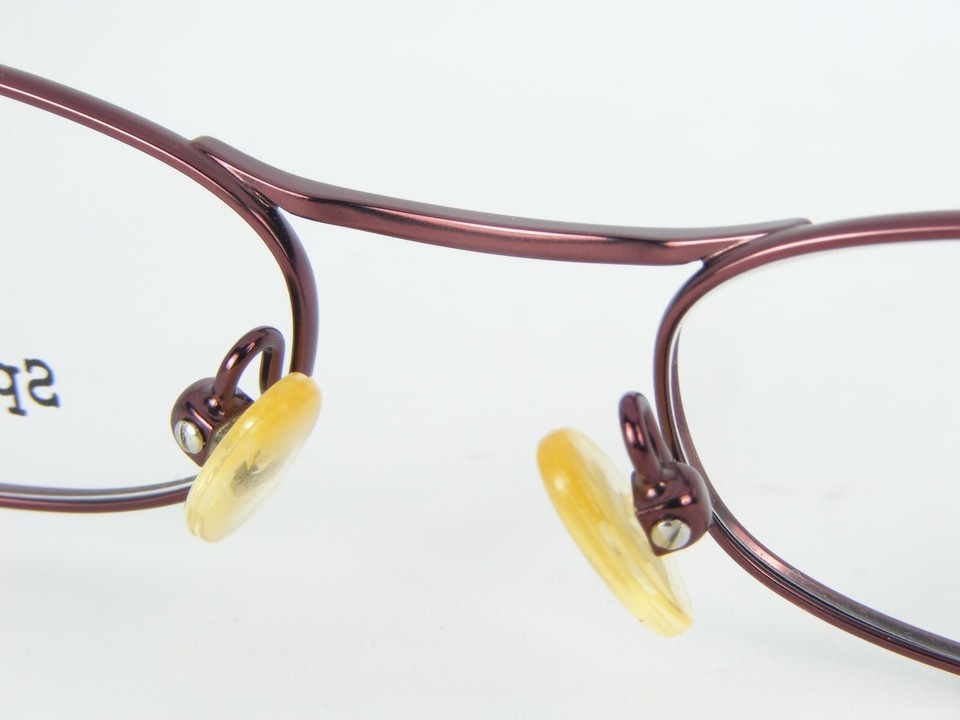 NEW Spec Tech EMBASSY BURGUNDY EYEGLASSES GLASSES METAL FRAME 47-19-135mm Item image 6