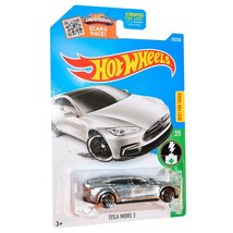 Hot Wheels Tesla Model S Zamac HW Green Speed Long Card 2017 - £25.25 GBP