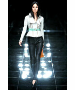 Burberry Prorsum Lambskin Leather Biker Jacket Fall 2011 sz 38 US 2 - $950.00