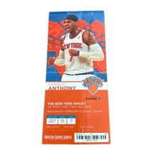 2014 Blazers at Knicks Ticket Stub 2/5 Anthony 26 Pts Aldridge Stares down Spike - £9.67 GBP