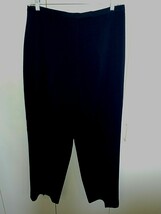 EDDIE BAUER LADIES RELAXED FIT NAVY ACETATE/POLYESTER DRESS PANTS-16T-WO... - $13.99