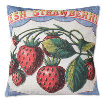 Fresh Strawberries Throw Pillow - £58.32 GBP