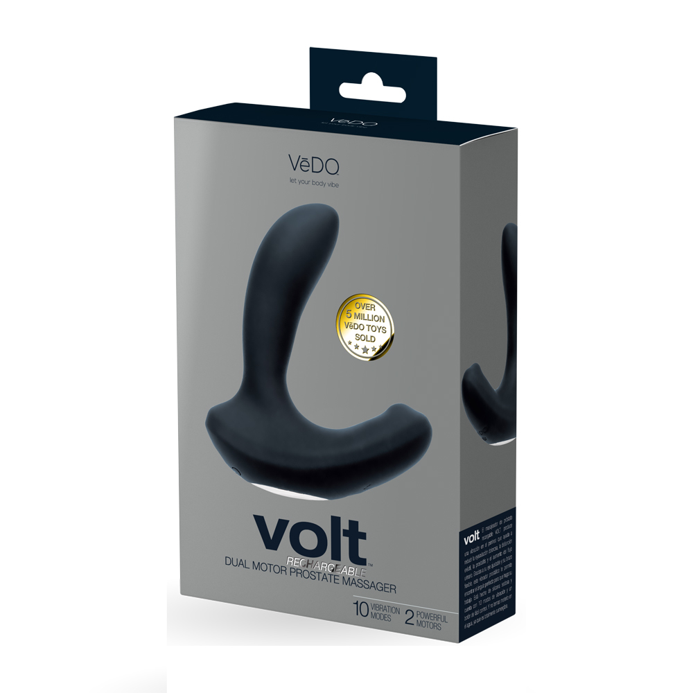 Volt Rechargeable Prostate Vibe Black - $50.63